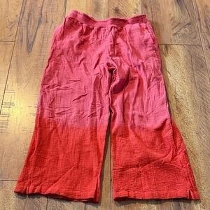Dolan Anthropologie Cotton Crinkle Ombre Lounge Pants